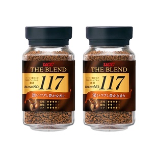 4瓶装 UCC悠诗诗速溶黑咖啡117原装进口提神无蔗糖美式咖啡粉90g