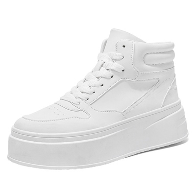 夏季内增高12cm韩版厚底白鞋COS