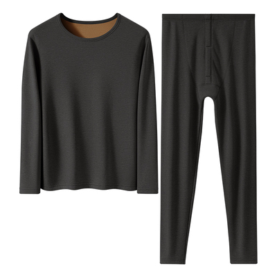 中老年人加绒加厚羊毛套装