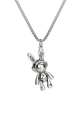 女小熊项链潮酷嘻哈朋克毛衣链