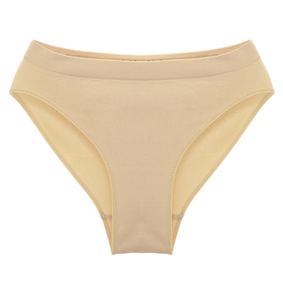 舞蹈内裤专用高叉跳舞打底考级形体服不漏边白色肉色儿童体操内裤