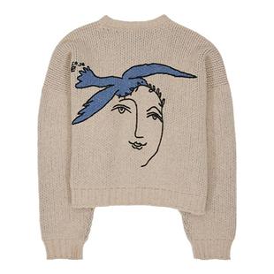 Amicus Animae 油画和平鸽开衫毛衣