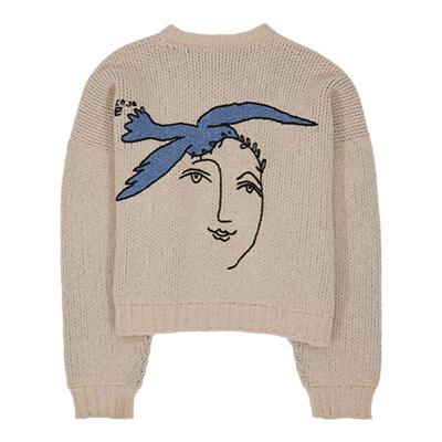 Amicus Animae 油画和平鸽开衫毛衣