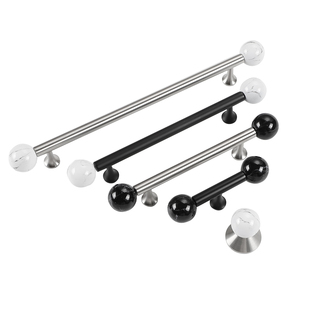 柜门拉手轻奢石纹304不锈钢把手现代法式衣柜欧美橱式柜抽屉拉手