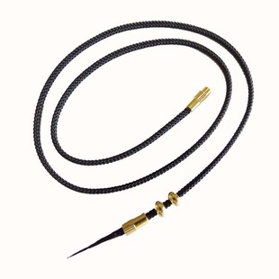 横穿天珠挂绳挂脖吊坠绳文玩绿松石桶珠手工编织男女锁骨项链绳子