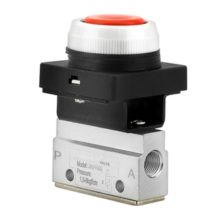 二位三通气动机械阀CM3PF-06R红色按钮型PM/PP/PL/HS-06手动按钮