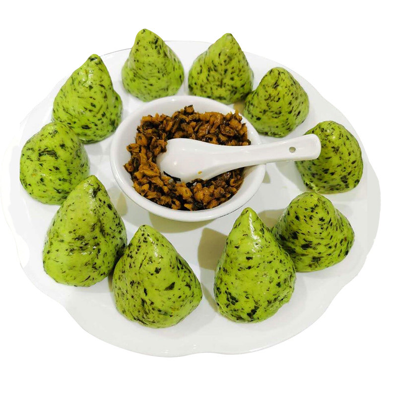 手工杂粮荠菜窝窝头野菜900g粗粮袋装点心包邮速冻半成品早餐