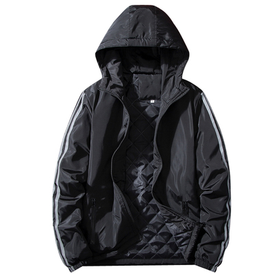 男士秋冬夹棉轻薄棉服大码宽松