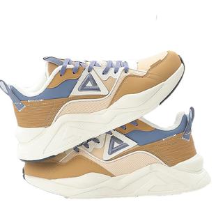 匹克运动鞋男士卡其色男鞋2025冬季新款正品软底百搭加绒跑步鞋男