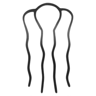 懒人盘发神器丸子头四齿插梳发梳发簪倒插发卡U形发夹造型头饰女