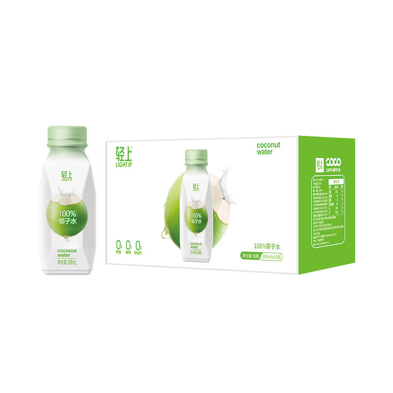 轻上100%椰子水椰子汁0脂肪饮料整箱批发官方旗舰店正品孕妇可喝