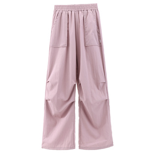 女童裤子2026春夏新款工装裤儿童薄款防蚊裤休闲运动裤大童伞兵裤