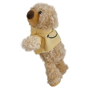 毛绒小熊公仔胸针笑脸毛衣小号熊挂件玩偶配饰西装动物别针ins