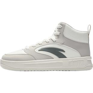 安踏轻松2高帮板鞋男鞋2026春季新款厚底休闲鞋官方正品运动鞋男