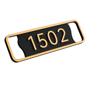 古铜金门牌号码牌定制家用门牌号现代简约轻奢酒店包厢宿舍住宅房间办公室入户门号个性创意立体数字门贴订制