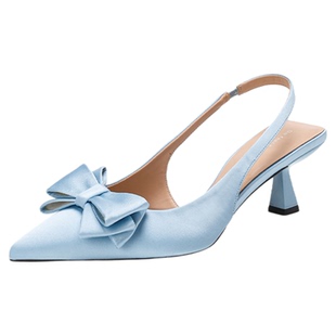 On feet& in love法式高级感包头高跟凉鞋女新款仙女风蝴蝶结单鞋