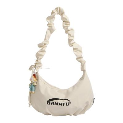 休闲户外通勤斜挎包慵懒风饺子包