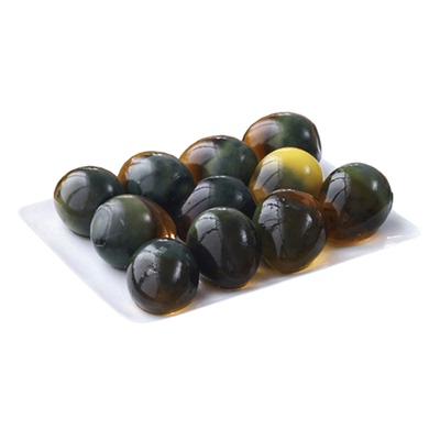 120枚鹌鹑蛋无铅松花小皮蛋糖心变蛋皮蛋新鲜溏心鹌鹑皮蛋饭店用