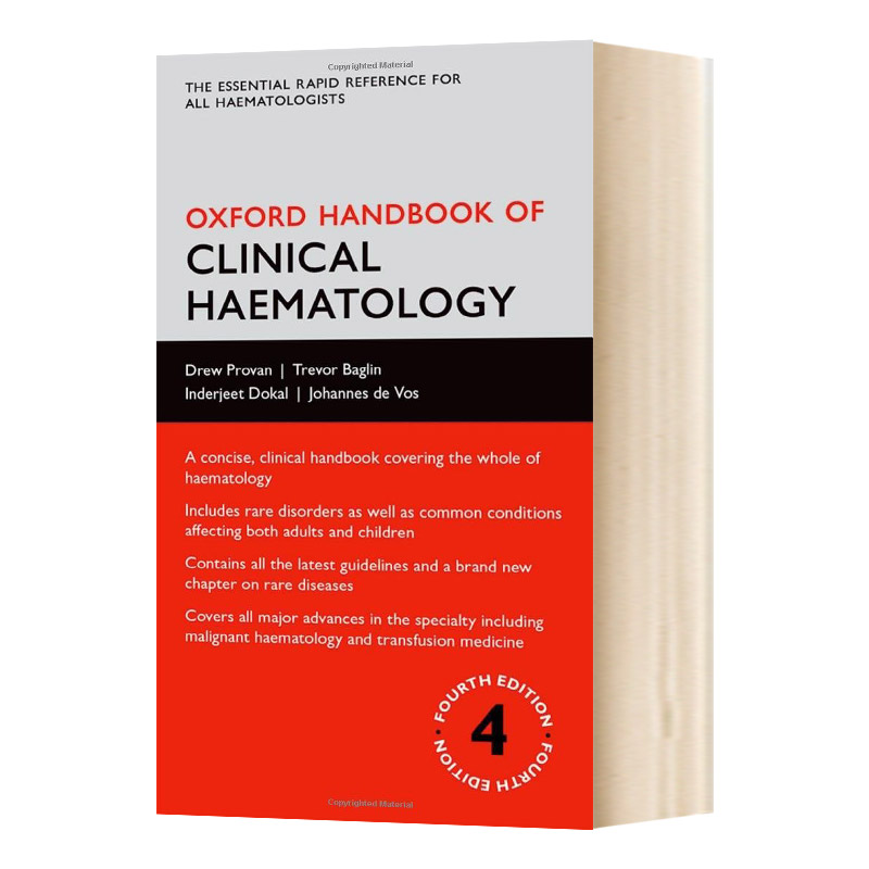 英文原版 Oxford Handbook of Clinical Haematology 牛津临床血液学手册 英文版 进口英语原版书籍