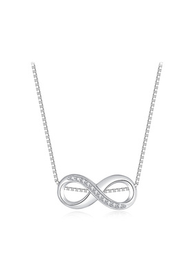 ParasKor纯银锆石女个性锁骨链