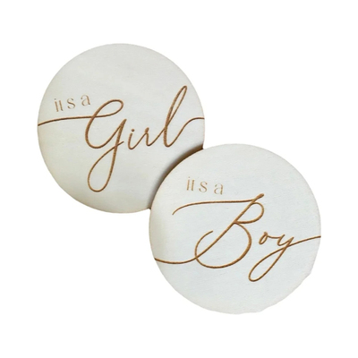 Birth Announcement Sign 宝宝出生公告标志新生儿性别揭示牌男女