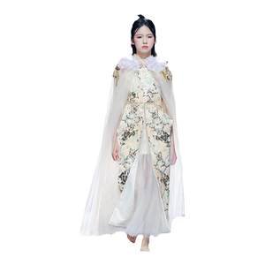 女童礼服裙2024新款儿童模特走秀个性潮服小女孩高端大气演出服