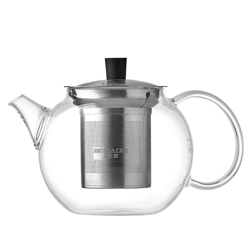 北大史茶壶玻璃泡茶壶高硼硅耐热