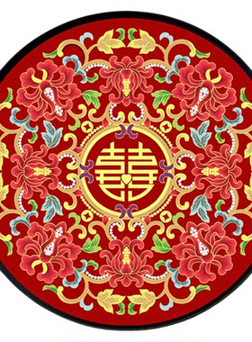 牡丹花喜字新品十字绣2026新款线绣小件客厅百年好合卧室结婚刺绣