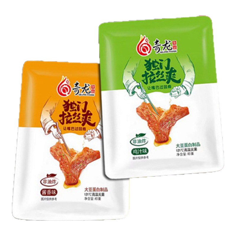 獨(dú)門拉絲爽豆干手撕素肉辣條麻辣小零食豆制品素牛肉素牛排干辣條