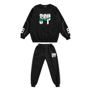 小胖墩新款潮牌儿童上衣两件胖男孩童男加肥加大卫衣春秋款中大童