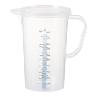 日本霜山带刻度量杯厨房烘焙大容量牛奶杯奶茶店量桶耐高温塑料杯