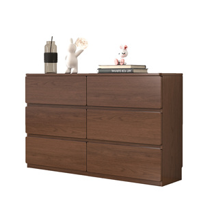 实木五斗柜极简客厅组合柜现代卧室储物柜落地可定制靠墙抽屉样柜