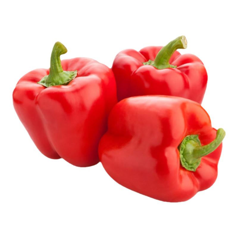 红彩椒新鲜红圆椒沙拉蔬菜