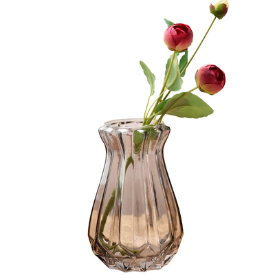 手工吹制钻石造型插花瓶