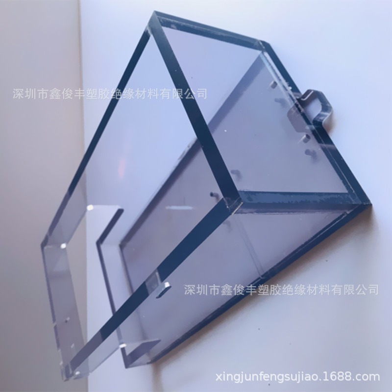 透明pvc板雕刻加工实验箱PVC打孔焊接折弯pvc配电箱阻燃隔热硬板