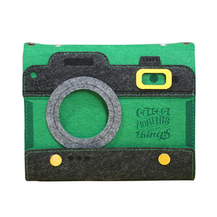 快门家旅行复古相机学生旅行打卡印章收集活页手账可斜挎笔记本B7