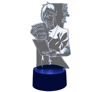 黑执事周边塞巴斯蒂安手办夏尔摆件朋友礼物机箱装饰卧室氛围夜灯