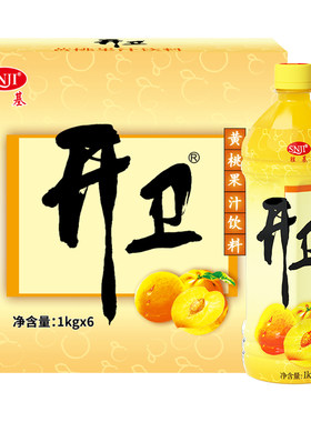 黄桃开卫1L果汁饮料直营健康网红