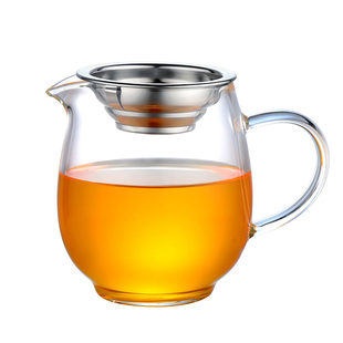 加厚玻璃公道杯茶漏一体套装功夫茶具过滤分茶器小号倒茶杯高档