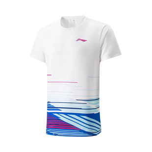 李宁羽毛球服男女同款2025年新款T恤短袖透气速干运动套装AAYV049