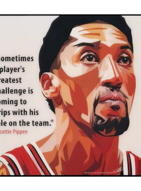 NBA斯科蒂皮蓬ScottiePippen挂画
