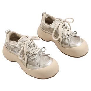 星期六加绒女鞋厚底板鞋女2025新款轻便显高休闲鞋爆款二棉鞋保暖