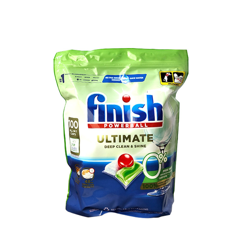 欧洲进口finish洗碗块亮碟0添加洗碗块洗碗凝珠博世洗碗机洗涤剂