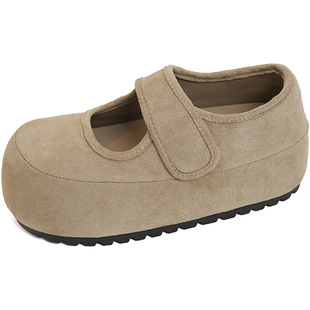 时尚百搭玛丽珍鞋女2026春季新款内增高气质勃肯鞋仙女配裙子单鞋