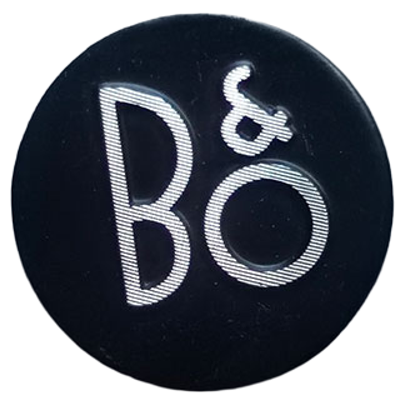 BO音响标志贴标适用于奥迪B&O汽车音响贴标新蒙迪欧BO圆金属贴标