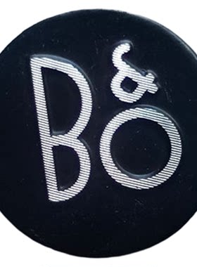 BO音响标志贴标适用于奥迪B&O汽车音响贴标新蒙迪欧BO圆金属标贴