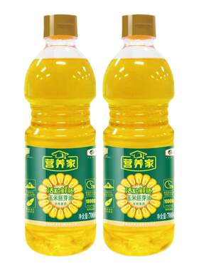 中粮福临门玉米油700ml*2瓶非转基因黄金产地营养家活粒鲜胚小瓶