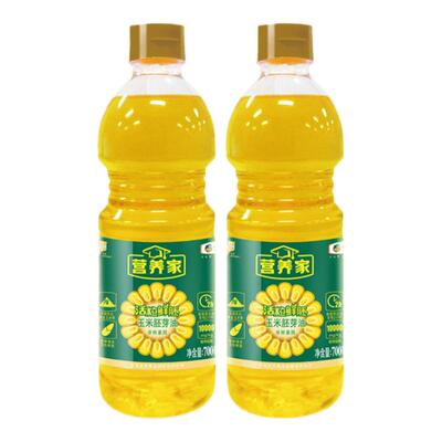 金阙瑶自然原香玉米胚芽油700ml*2瓶非转基因营养家活粒小瓶