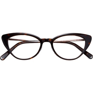 法式猫眼！右店复古摩登猫眼板材立体设计妙龄女款气质近视眼镜架