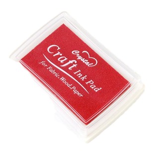 儿童手指画金色红色纯色印泥印章橡皮章学生绘画白色diy彩色印台